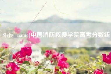 博白中国消防救援学院高考分数线
