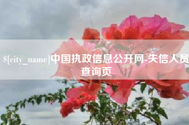 博白中国执政信息公开网-失信人员查询页