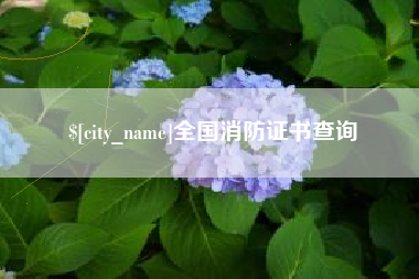 博白全国消防证书查询