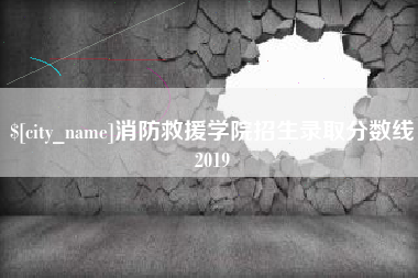 博白消防救援学院招生录取分数线2019
