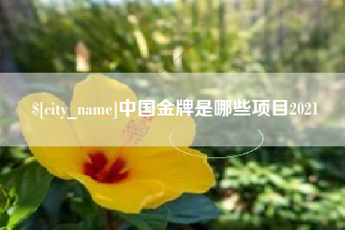 博白中国金牌是哪些项目2021
