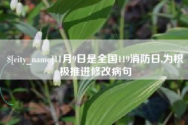博白11月9日是全国119消防日,为积极推进修改病句