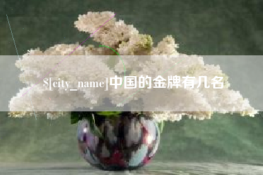 博白中国的金牌有几名