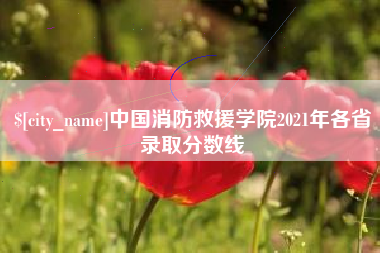 博白中国消防救援学院2021年各省录取分数线