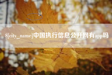 博白中国执行信息公开网有app吗