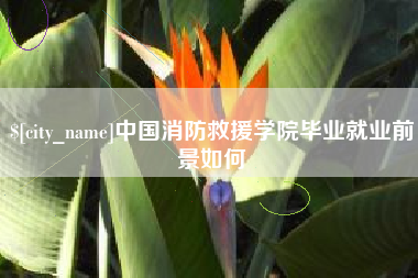 博白中国消防救援学院毕业就业前景如何
