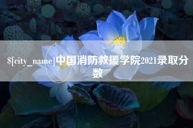 博白中国消防救援学院2021录取分数