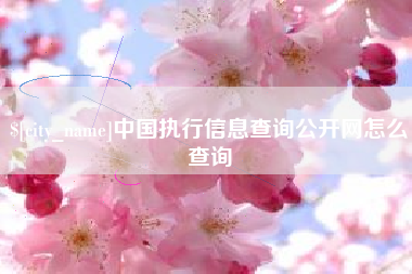 博白中国执行信息查询公开网怎么查询