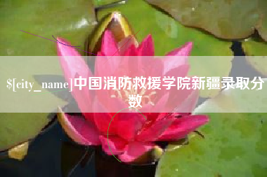 博白中国消防救援学院新疆录取分数