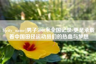 博白男子5000米全国记录-更是承载着中国田径运动员们的热血与梦想