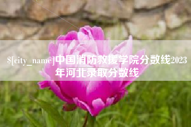 博白中国消防救援学院分数线2023年河北录取分数线