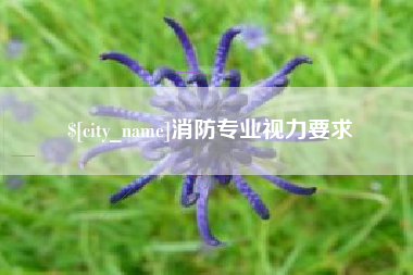 博白消防专业视力要求