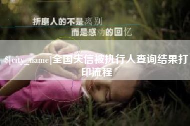 博白全国失信被执行人查询结果打印流程
