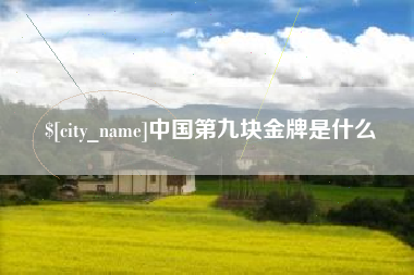 博白中国第九块金牌是什么