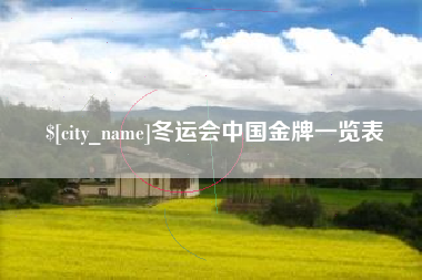 博白冬运会中国金牌一览表