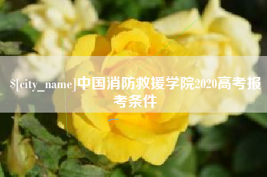 博白中国消防救援学院2020高考报考条件