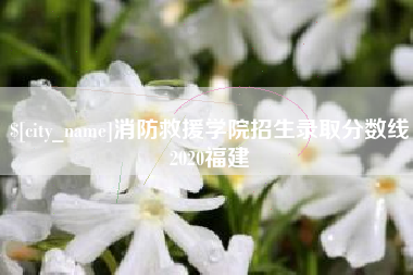 博白消防救援学院招生录取分数线2020福建