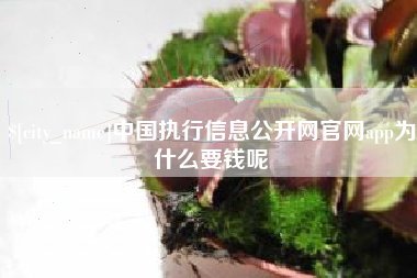 博白中国执行信息公开网官网app为什么要钱呢