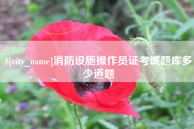 博白消防设施操作员证考试题库多少道题